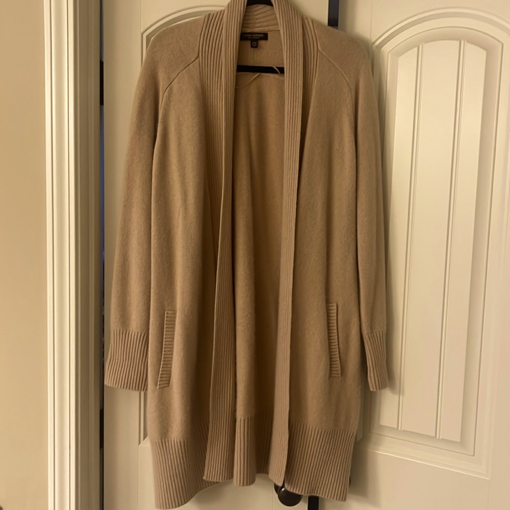 Banana Republic camel colored long cardigan in XXL